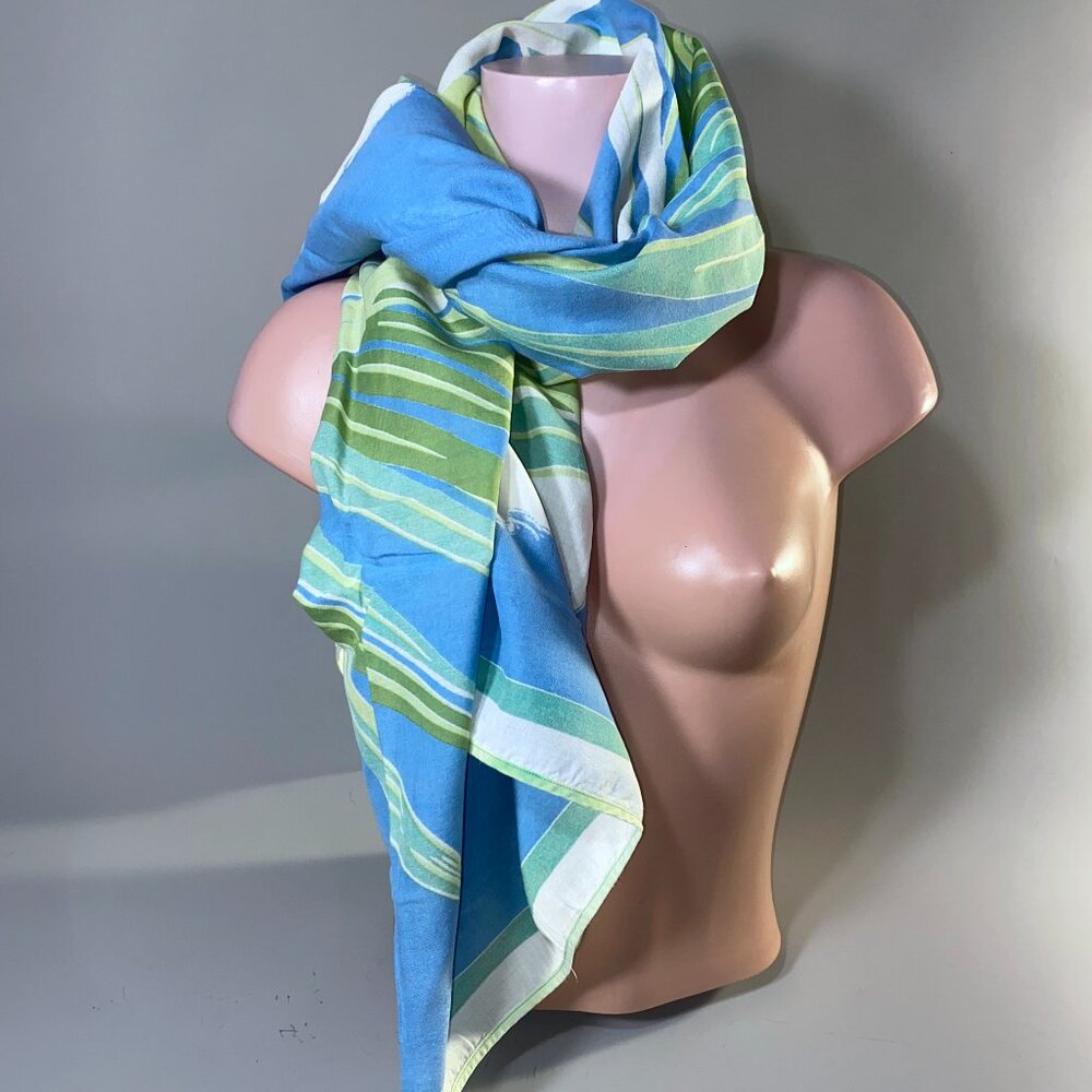 Authentic Porthault Cotton Wrap/Scarf/Sarong - Rare!